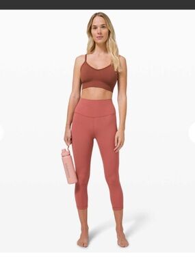 Lululemon Align Crop 
Soft Cranberry $98 casual activewear running spring